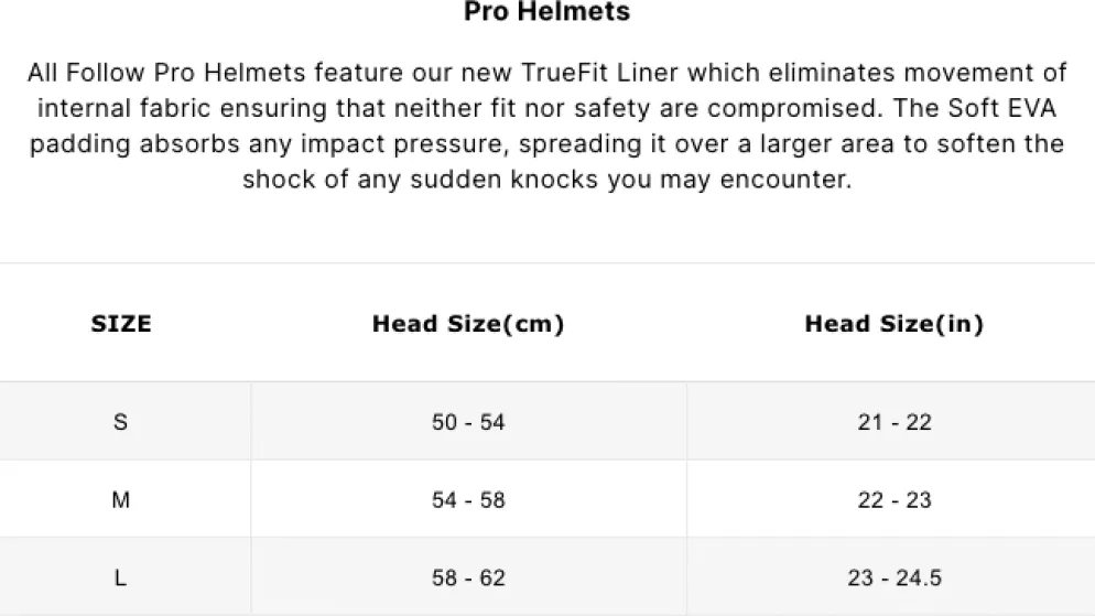 Follow Pro Helmet - Charcoal