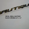 Nautique DECAL SMALL NAUTIQUE BLACK CHROMAX 22" x 1.4" - 140058