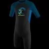 O'neill Toddler Reactor II 2MM Back Zip S/S Spring Wetsuit - Black/Ocean/Slate